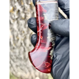 СВЯТКОВИЙ ніж ручної роботи майстра Василя Дячика, сталь - ДІ69™ в обкладках з нержавіючого дамаску 64 HRC. Photo 2 СВЯТКОВИЙ ніж ручної роботи майстра Василя Дячика, сталь - ДІ69™ в обкладках з нержавіючого дамаску 64 HRC. Photo 2